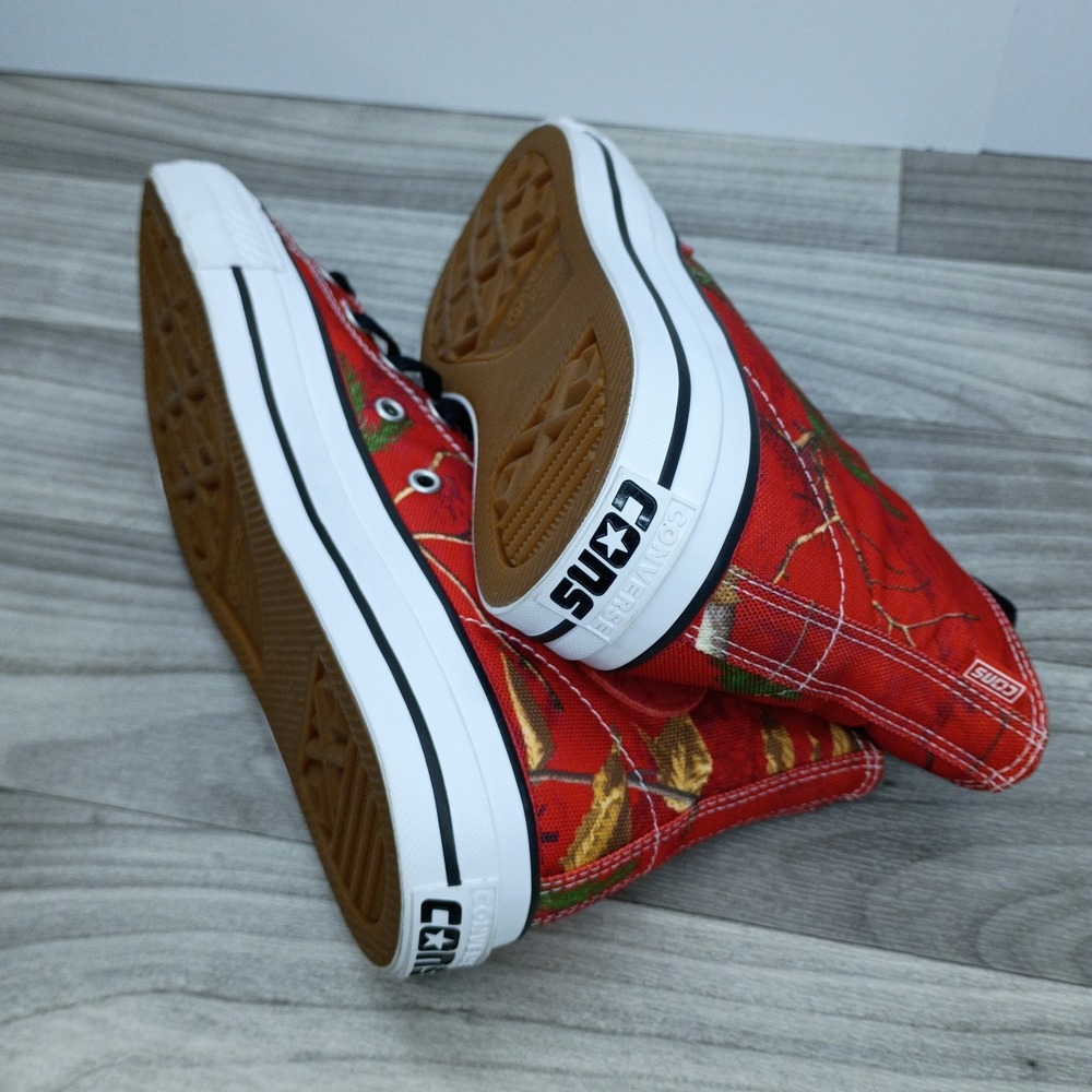 Converse Cons X Red Realtree Camo High Top Shoes Men's‎ Size 7 Women's 9 - Picture 10 of 13